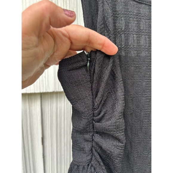 Cider Ruffle‎ Ruched Square Neck Romper M - Picture 7 of 9